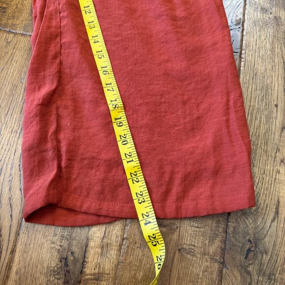 NWT New Directions Palazzo Pants Rust Orange Elastic Waist Wide Leg Womens Sz M - Picture 6 of 8